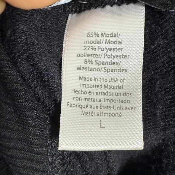 Beyond The Bump Black Cozy Soft Fold Over Maternity Shorts Size Large Modal - Picture 5 of 5